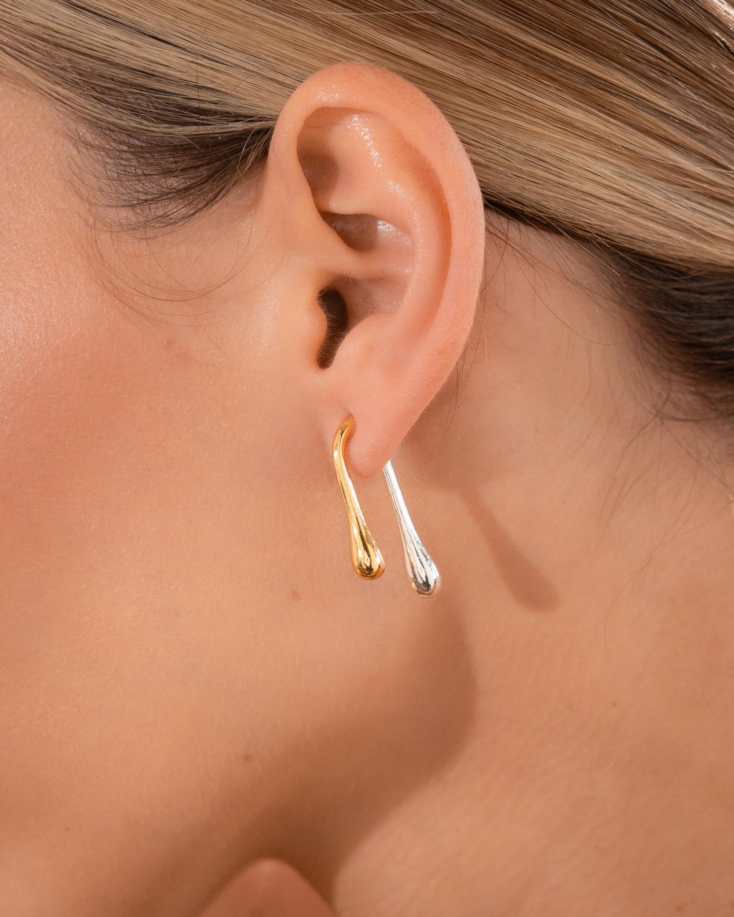 Aretes 2 En 1 Gotas