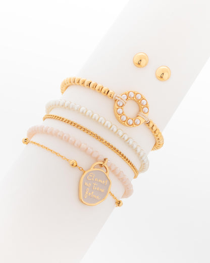 Set pulseras el amor no tiene forma